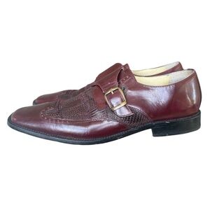 Steve Harvey men’s HURON –2 genuine lizard and leather loafer nine Dress shoe